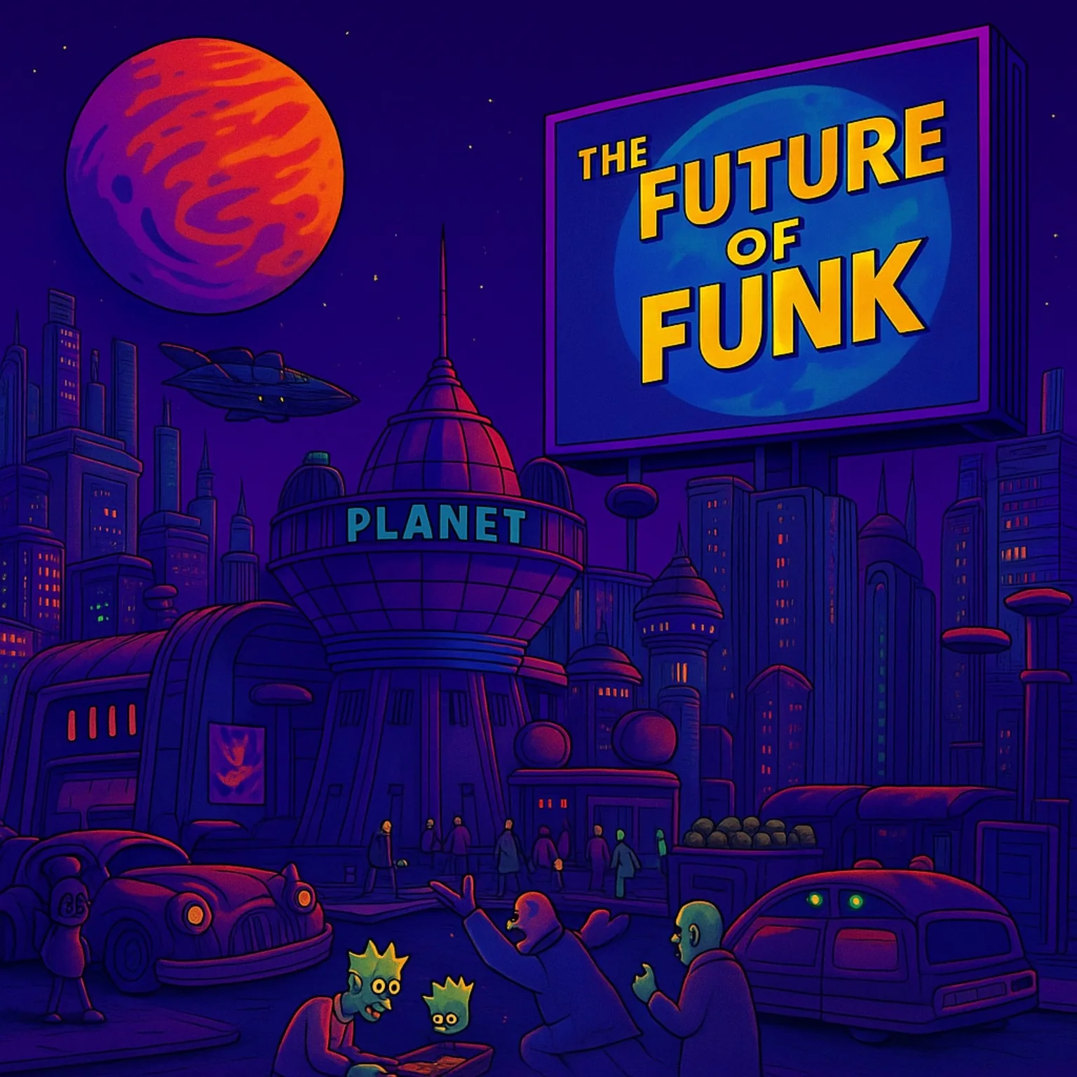 Future of Funk city visual concept